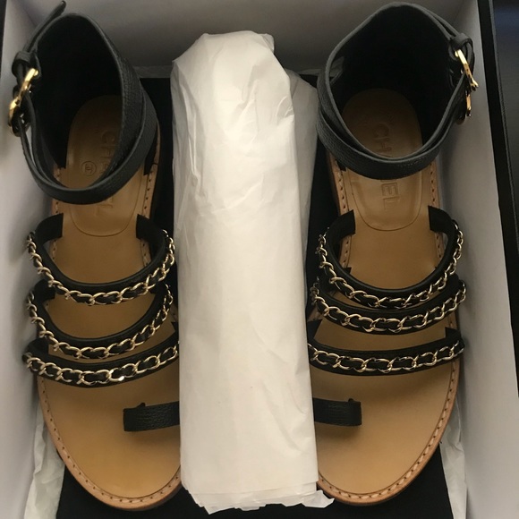 chanel gladiator sandals 2018